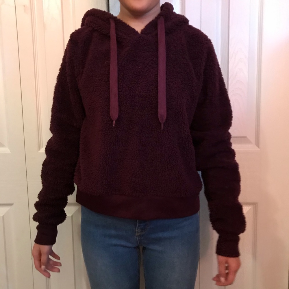 🌟4 for $20 fuzzy purple hoodie